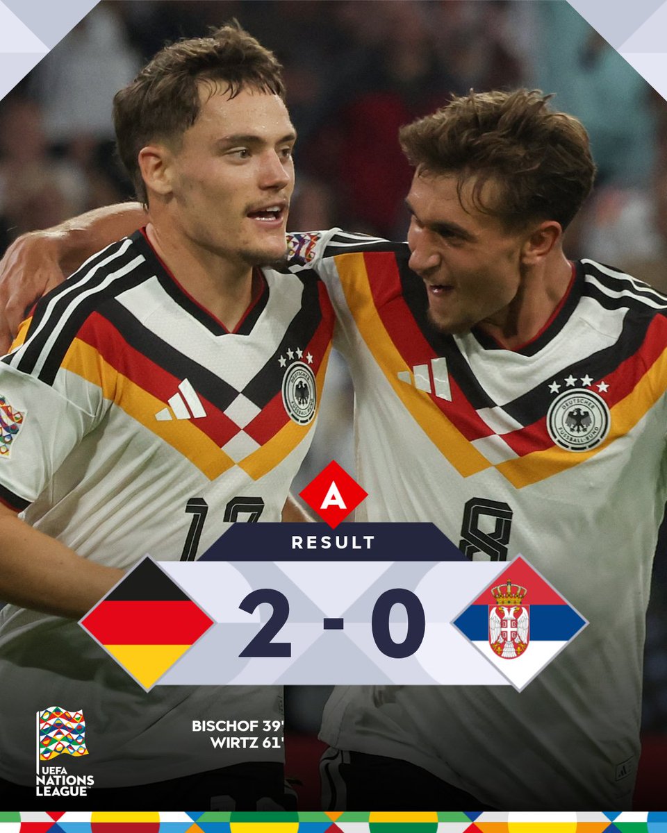 UEFAEURO's tweet photo. Germany secure the win at home 🇩🇪

#NationsLeague https://t.co/1sDFEIsIAe