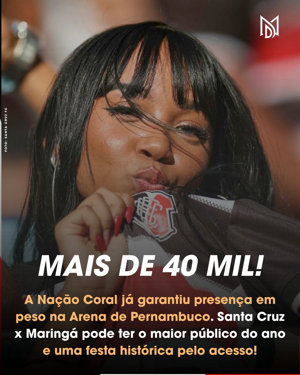 nacoesdoarruda's tweet photo. Mais de 40 mil ingressos já foram vendidos para Santa Cruz x Maringá. A expectativa é de um dos maiores públicos do ano na Arena de Pernambuco, justamente no jogo que pode confirmar o acesso. A torcida coral está preparando uma verdadeira festa para esse momento histórico. https://t.co/2imbETOu1Q