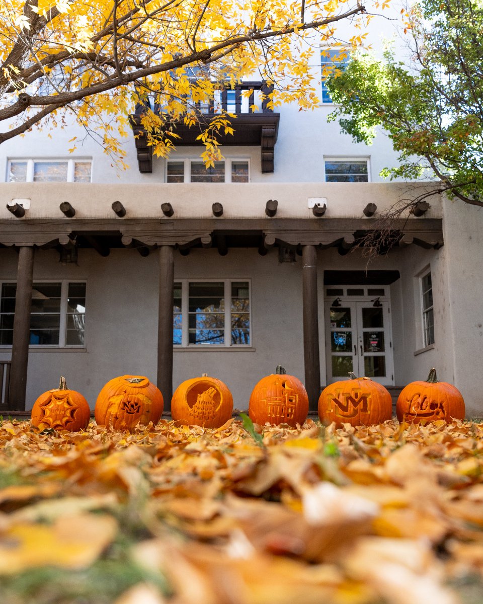UNM's tweet photo. Happy October 1, Lobos 🎃
Check out our collection of iconic Jack-o'-lantern stencils to bring a bit of UNM to your fall decor. 

Download below ⬇️
https://t.co/koiDA4AErH https://t.co/ScclDLHm6K