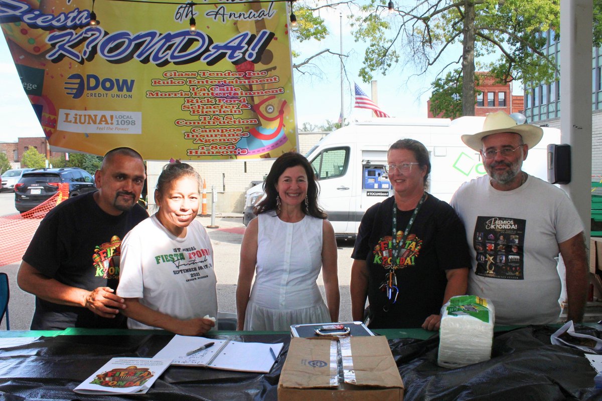 RepKMR's tweet photo. We had so much fun at the K?Onda! Festival in Saginaw this year. K? Onda! always does a great job bringing people together to celebrate Hispanic culture and heritage, anchored by some of the small businesses and organizations that make mid-Michigan so special. https://t.co/429tzdQztz