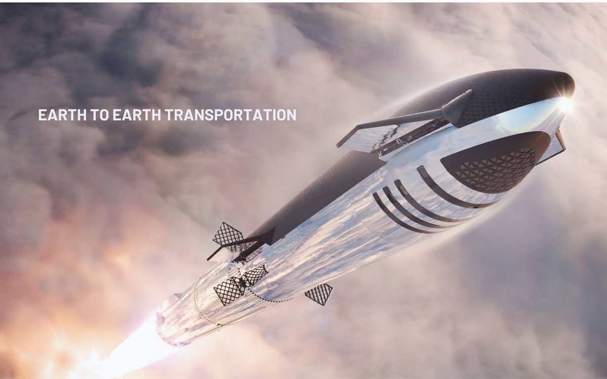 XFreeze's tweet photo. Starship is going to completely transform Earth-to-Earth travel

Instead of spending 8, 10 or 12 hours crossing the planet in a commercial aircraft, Starship’s point-to-point system is designed to send passengers above most of the atmosphere and across Earth in roughly half an hour

The proposed travel times are wild:

• Los Angeles → New York: 25 min
• Bangkok → Dubai: 27 min
• Tokyo → Singapore: 28 min
• London → New York: 29 min
• New York → Paris: 30 min
• Sydney → Singapore: 31 min
• Los Angeles → London: 32 min
• London → Hong Kong: 34 min

Here’s how it works...

Launch from one side of Earth, accelerate into a suborbital trajectory, coast across the planet at enormous speed, then descend and land near the destination

A journey that normally consumes most of your day could become shorter than many people’s daily commute

Starship is being built for orbit, the Moon and Mars

But the same vehicle will eventually redefine how humans travel across Earth too

From crossing oceans in hours to crossing the planet in minutes