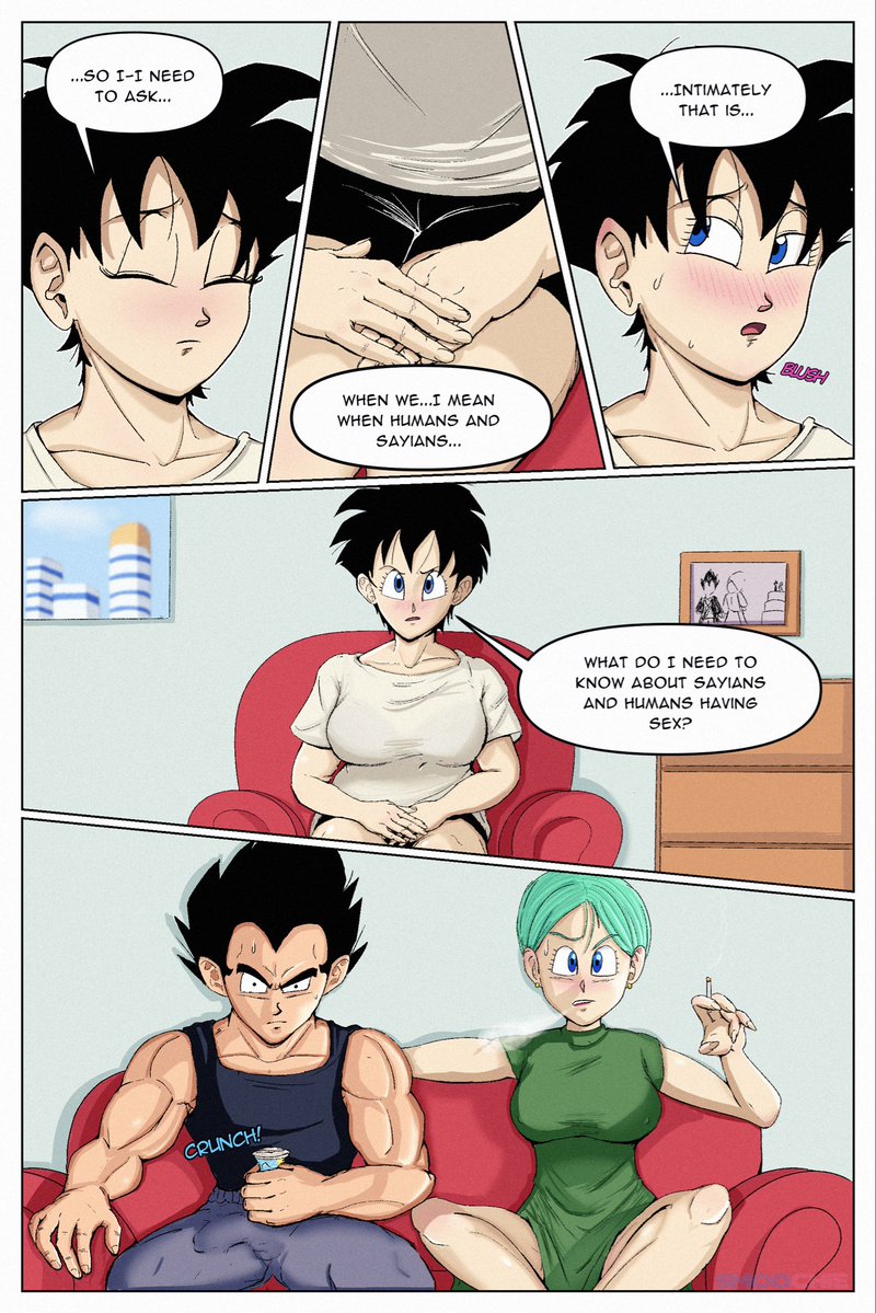 SmoochAfterDark's tweet photo. Romancing The Sayian Cover &amp; Pg. 1: Videl has… Questions. #dragonball #nsfw https://t.co/Uj8df8AM4D