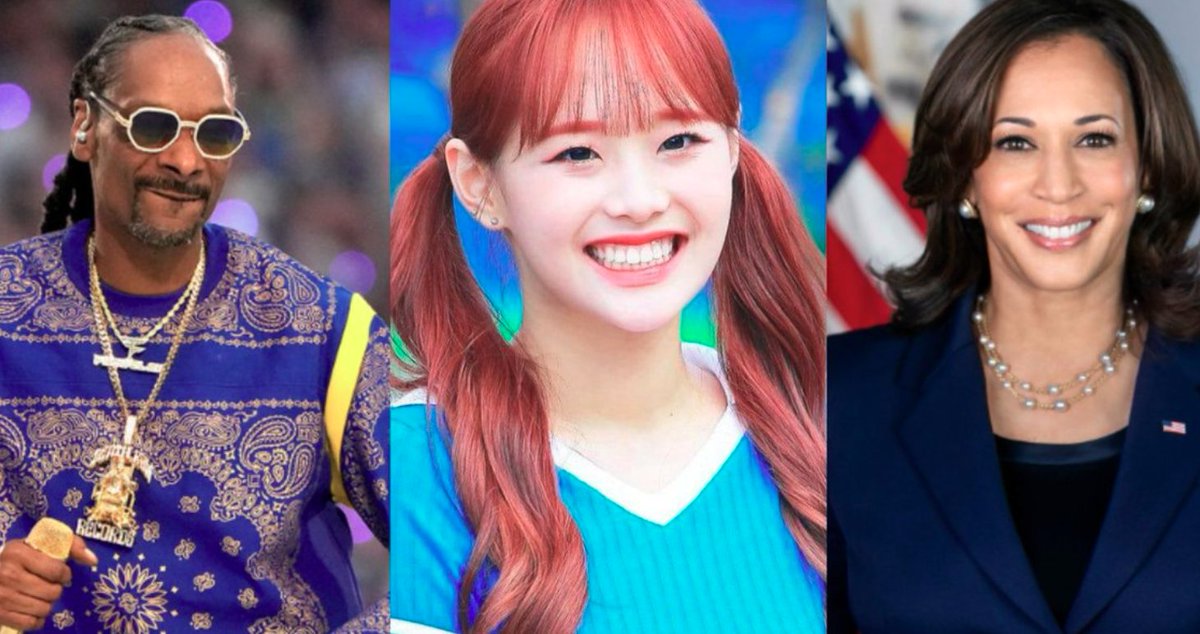 AboutMusicYT's tweet photo. Chuu, Kamala Harris and Snoop Dogg are all celebrating their birthdays today. https://t.co/5gZFsQqxTY