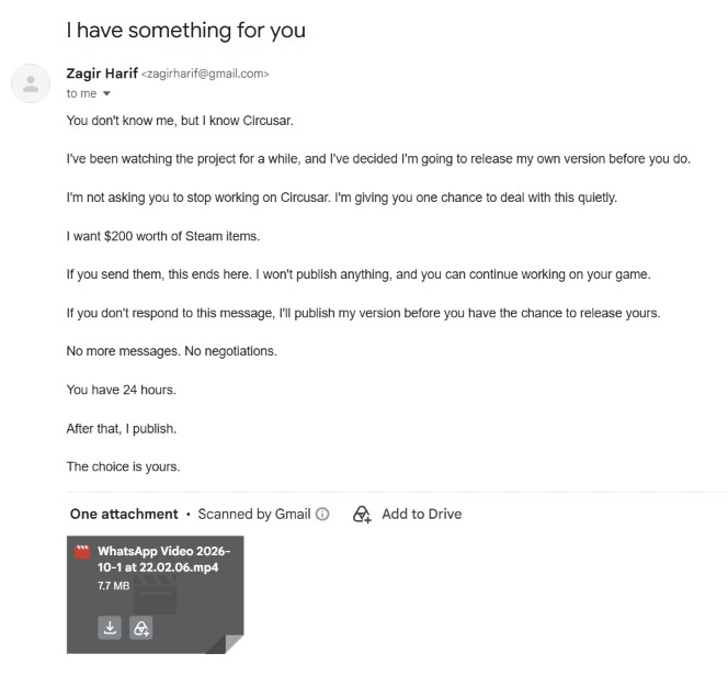 PsicodartGames's tweet photo. @WeaselPit i think this is just new way to scam people :D i'm relieved https://t.co/Auhy2tKARR