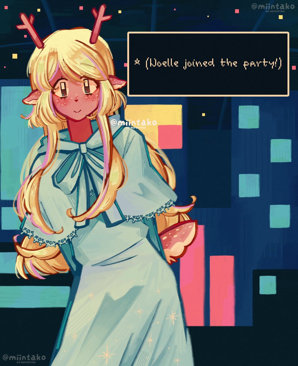 Miintako's tweet photo. Girl proceed😭😭😭😭😭😭😭😭😭😭😭😭😭

#deltarune #noelleholiday https://t.co/ZFt9ce2Wrj