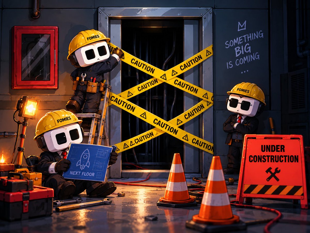 BaseArmY00X's tweet photo. @FomiesNFT 🚧 Something big is being built behind those doors. 👀
Fomies aren’t just going up… they’re going NEXT FLOOR. 🛗⬆️
Keep your eyes open. The Department isn’t ready to talk yet. 🫡
Fomies lore keeps getting deeper. 🧩🔥 https://t.co/lOhERm4nNr