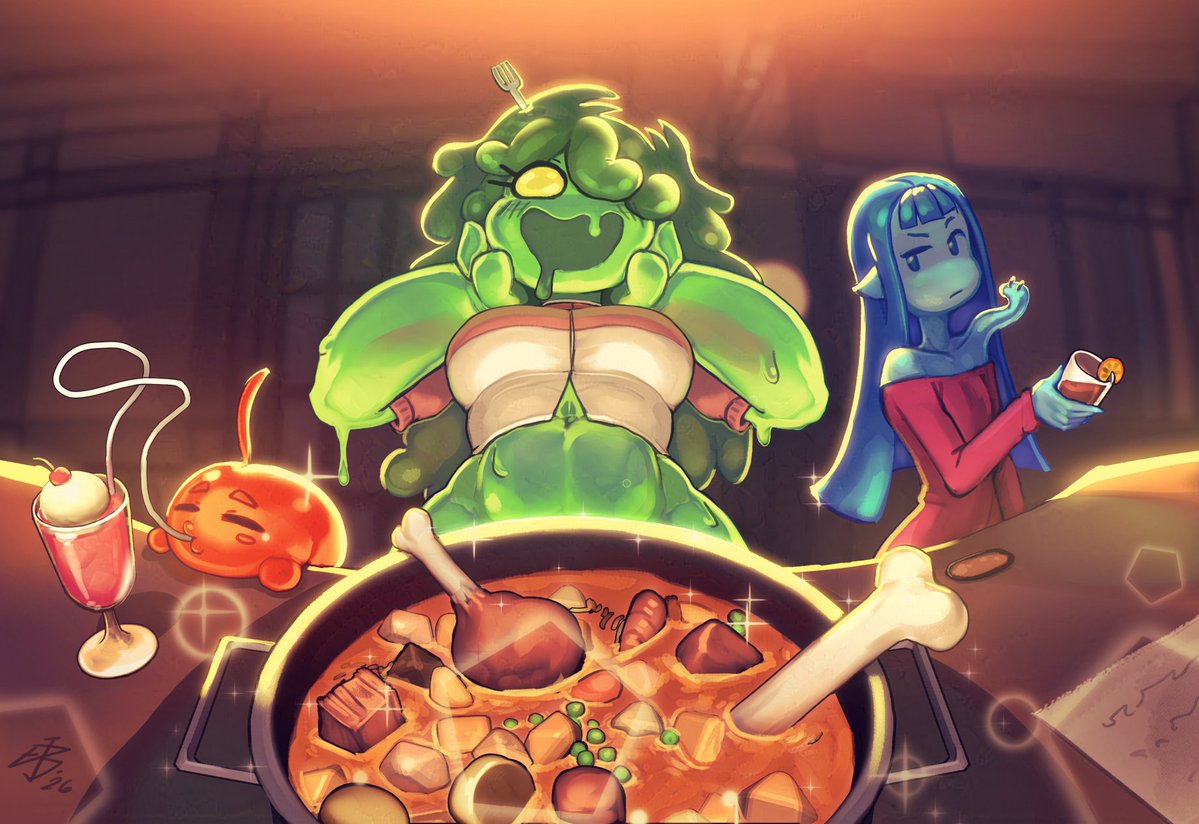 HeadofNights's tweet photo. Slime Gal Hangout!

Vgen Commission for @ArtTmw 
#ArtsOfNighto💀 https://t.co/rvGJsjfrYn