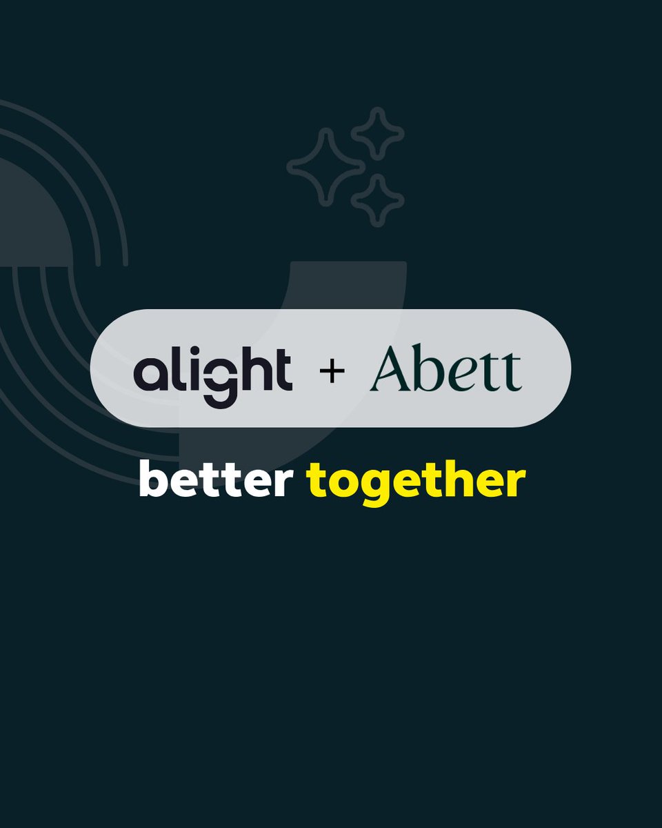 AlightSolutions's tweet photo. Alight has acquired @Abettcom!

We're building on our proven ability to turn data into guidance, guidance into action and action into better outcomes.

Learn more: https://t.co/Lw61wYsqgh https://t.co/LK1eTh6PMi
