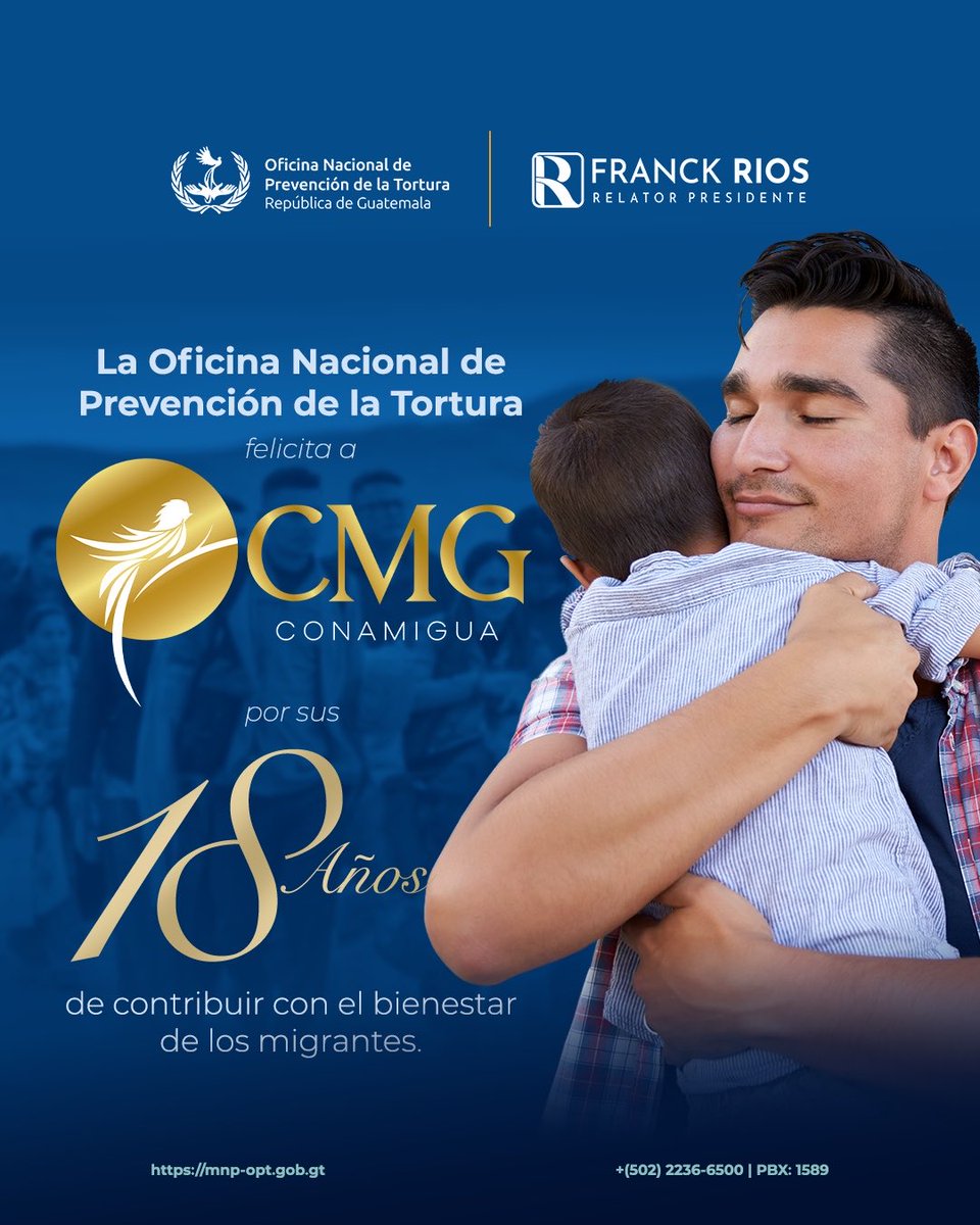OPTGuatemala's tweet photo. #ahora |
Desde la OPT reconocemos la labor de todos los integrantes de @conamigua1
#conamigua #migrantes #felicitaciones #guatemala🇬🇹 https://t.co/Os3QXeaxbt