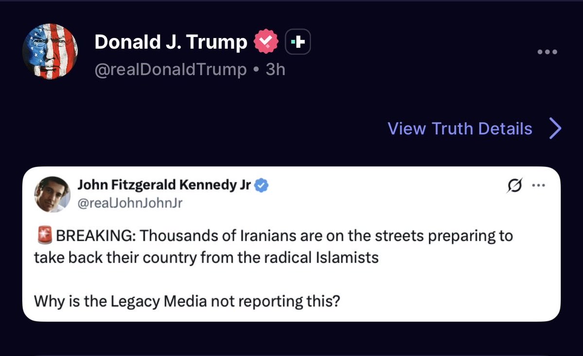 realJohnJohnJr's tweet photo. @realDonaldTrump just reposted on Truth Social 

Nothing can stop what’s coming.. https://t.co/UizXzWf4yx