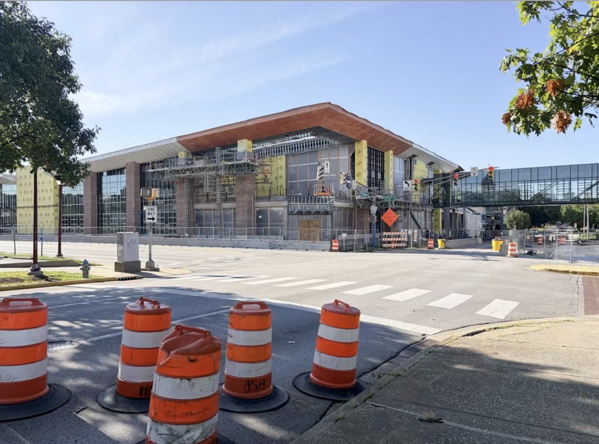 power_america's tweet photo. The Powering America team of NECA’s Electric Plus and IBEW 725 is working on an expansion of the Bloomington Convention Center in Bloomington, Indiana, that will add 60,000 sqft of meeting and events space. See more photos at https://t.co/fmt7QQaZzy #IBEW #NECA https://t.co/zQ9aJvbsZR