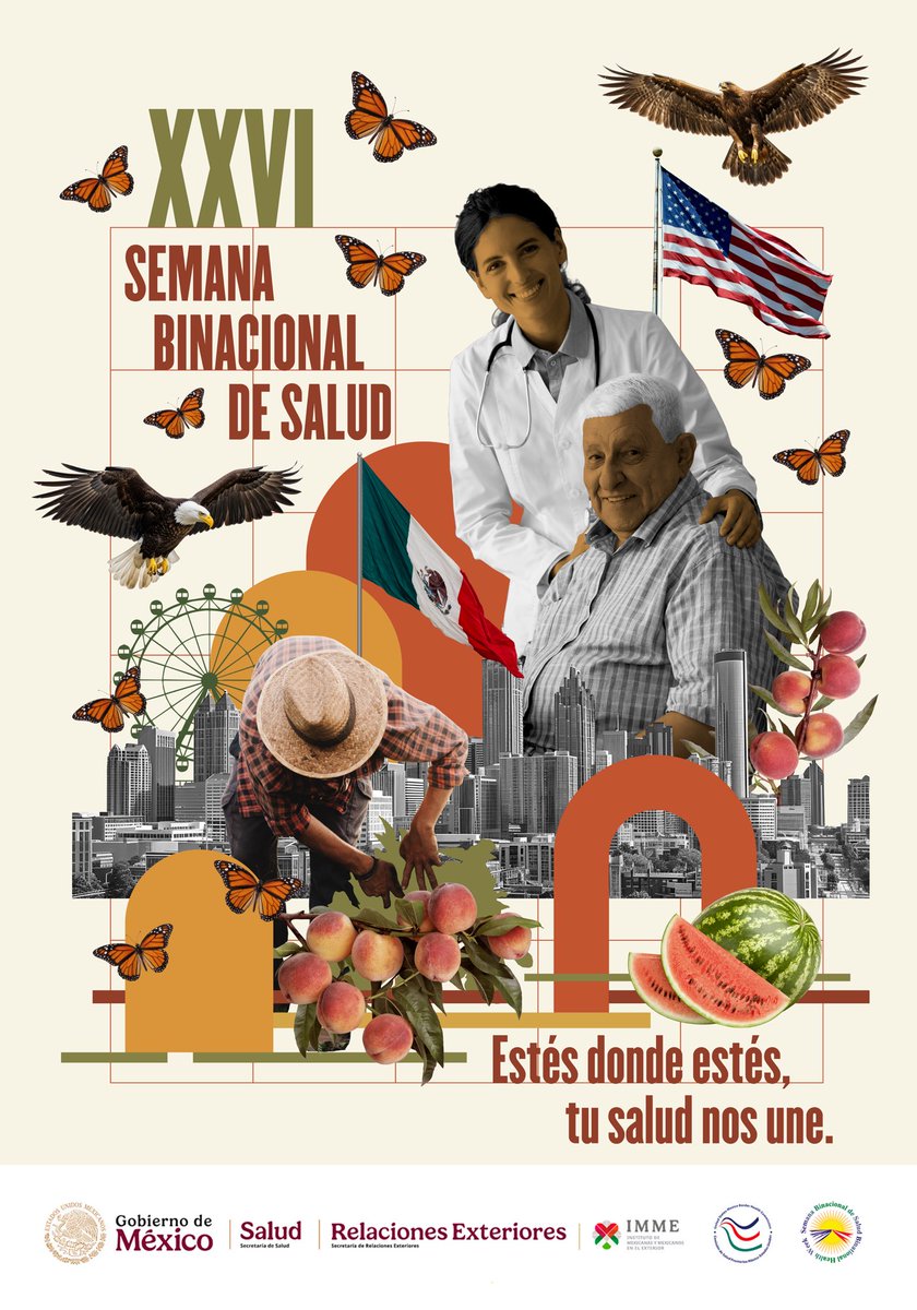 ConsulmexNB's tweet photo. ¡Iniciamos oficialmente la XXVI Semana Binacional de Salud #SBS2016! 🩺
Conoce nuestras actividades y participa en la Feria de Salud 2026 🧑🏽⚕️.
¡Te cuidas tú, nos cuidamos todas y todos! 🫂 #VDS https://t.co/fAwBWTqdW5