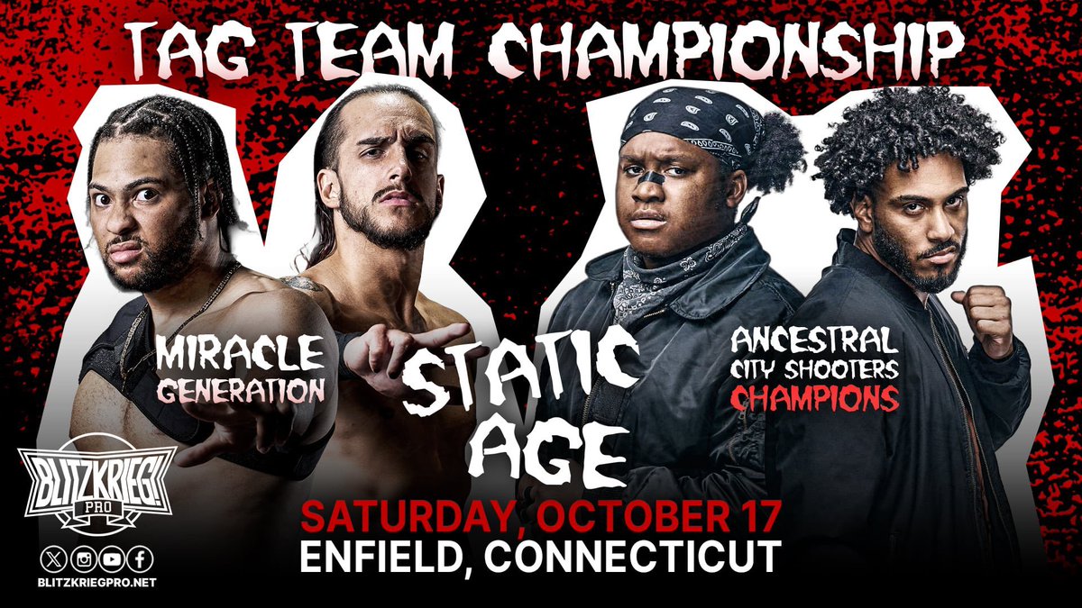 ItsDustinWaller's tweet photo. 🎃 OCTOBER SCHEDULE 🎃

10/1- @WrestlingOpen
10/3- @CombatZone
10/5- @WrestlingOpenRI
10/9- @ChaoticWrestlin
10/10- @TiTanChampions1
10/11- @GCWrestling_
10/17- @WWCLiveEvents & @Blitzkrieg_Pro
10/18- @JerseyCW
10/24- TBA 👀
10/25- @ETUwrestling
10/31- @BSTwrestling_

Available Dates - 2, 4, 16, 23, 30

⚡️DM @ItsDustinWaller or Email RealFlashWaller@Gmail.com For Booking Inquiries⚡️
