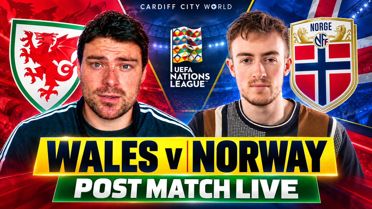 Si1927's tweet photo. Pressure....what Pressure?
Craig Bellamy's #Cymru deliver a big 3 points with an energetic performance
All your #Wales 2 #Norway 1 Podt Match reaction live shortly on @ccfcworld
Click the ๐ to be notified when we go live
https://t.co/IP2F1aPhQ5
#CymruAmByth ๐ด๓ ง๓ ข๓ ท๓ ฌ๓ ณ๓ ฟ https://t.co/HmS1vwxsYP