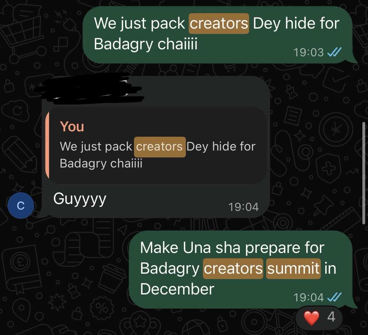 terfaeren_adzo's tweet photo. In 2024, I had the idea in 2024,
In March 2026,  we gathered 200 women &amp; I told my team to prepare.
Fear held me back but
It’s October &amp; I am telling you all now that, 
I am going to be hosting- BADAGRY CREATIVE &amp; TECH SUMMIT, 2026.
I will be loud &amp; be a nuisance about it.
🫡🫡🫡 https://t.co/caovaz3Gav