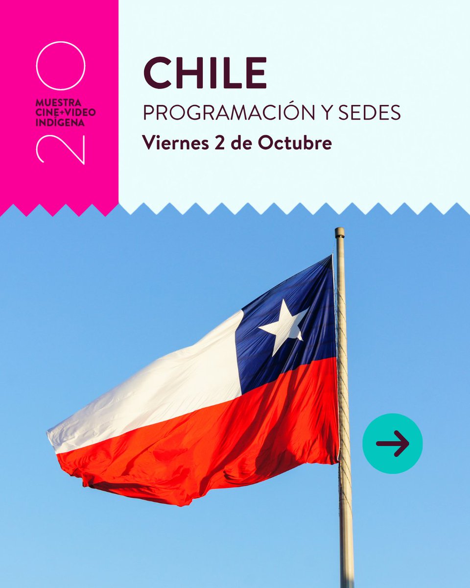 cineindigena's tweet photo. 📅 ¡MAÑANA: Cine Gratis en #Talca y #Chonchi! 🇨🇱🎬
🎬 Talca | 19:00 h📍 Casa Factoría
🎬 Chonchi | 17:00 h📍 Wekimün Chilkatuwe
🍿 Entrada gratuita 📲 Revisa la programación en: https://t.co/mpqWpPs1Ij @precolombinocl
#CineIndígena #CineGratis https://t.co/PAlInnyPJ7