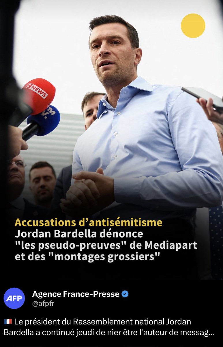 PKlugman's tweet photo. Ainsi et pour se défendre de tout antisémitisme Jordan Bardella verse dans le complotisme sordide. Et toute reproduction servile de l’idéologie  d’Alain Soral serait donc …  le fruit du hasard! https://t.co/8YuGMJf7vs