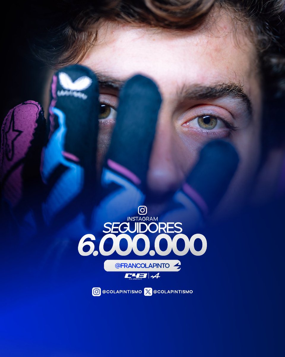 Colapintismo's tweet photo. Colapinto alcanzó los 6 millones de seguidores en Instagram.

¿Desde hace cuando lo siguen?. https://t.co/80OSgVYl9i