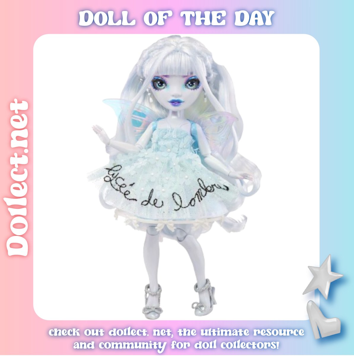 Dollect_net's tweet photo. Today's Doll of the Day is Costume Ball Eliza McFee, a Shadow High doll released by MGA in 2022. She was nominated by QuestionCentury! (October 1st, 2026) https://t.co/PP4FejN68n