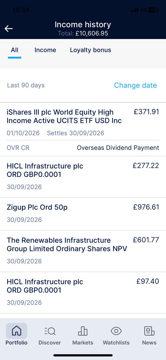 KevBuschhold's tweet photo. Portfolio Update 01.10.26.
SIPP
Buy #LLOY
Div received
#WINC £371.91 (dated 30.09)
Ex date
#WIX (£415) & #HSL (£545)
ISA
Ex date
#HSL (£545) https://t.co/iLzaJ6oL32