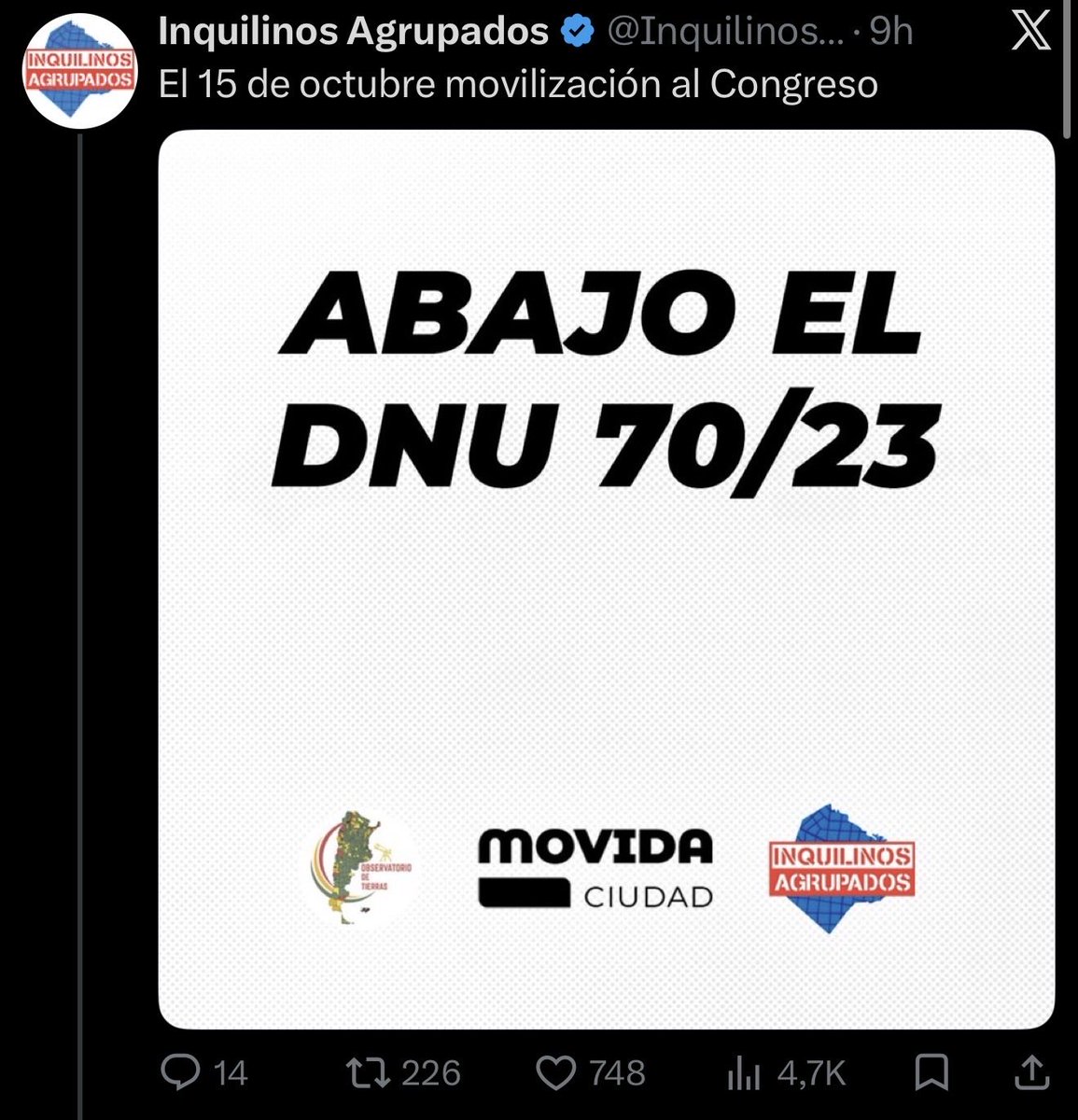 argypotencia's tweet photo. Estos parasitos anti inquilinos se movilizan a festejar que van a volver a cagarle la vida a los inquilinos. https://t.co/qmpZuFH46I
