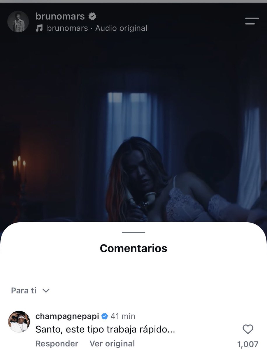 adriiicyz's tweet photo. Drake comentando el post de Bruno del mv que  sale Karol JAJAJAJAKA 😂 https://t.co/kOGGPtbXcf