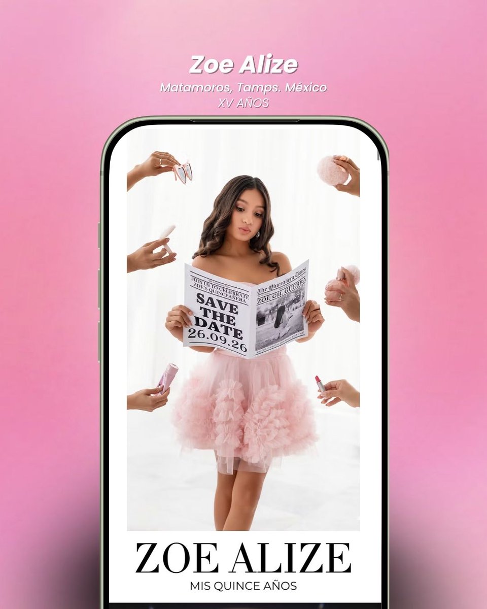 IPrettyYou's tweet photo. Una galería tan pink como sus XV, con cada fotografía elegida para complementar su invitación. 🎀

📍#Matamoros, Tamps. México
+ info #iprettyyou.com

EP: @carmencolmeneroweddingcoach

#InvitacionesVirtuales #Sweet15 #MomentoInolvidable https://t.co/wosKr2w3fn