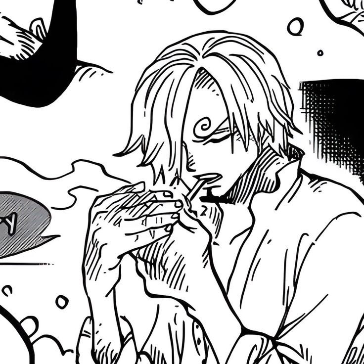 sanjisleghairr's tweet photo. hes so cool when he smokes https://t.co/HalKvN40Fs