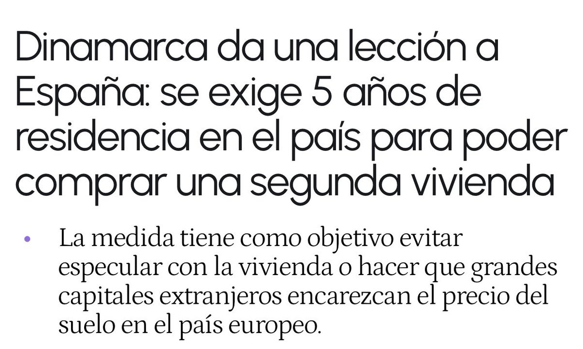 BlueRapsberry_'s tweet photo. POR QUÉ NADIE ESTÁ SALIENDO A LA CALLE PARA ECHAR A LOS GUIRIS DE NUESTROS BARRIOS??? En Europa es súper común venir a España y comprarse pisos para ponerlos en alquiler temporal y ganarse un dinerillo extra. En Dinamarca, solo los EXTRANJEROS RESIDENTES pueden COMPRAR VIVIENDAS https://t.co/nw9ngdU2dj