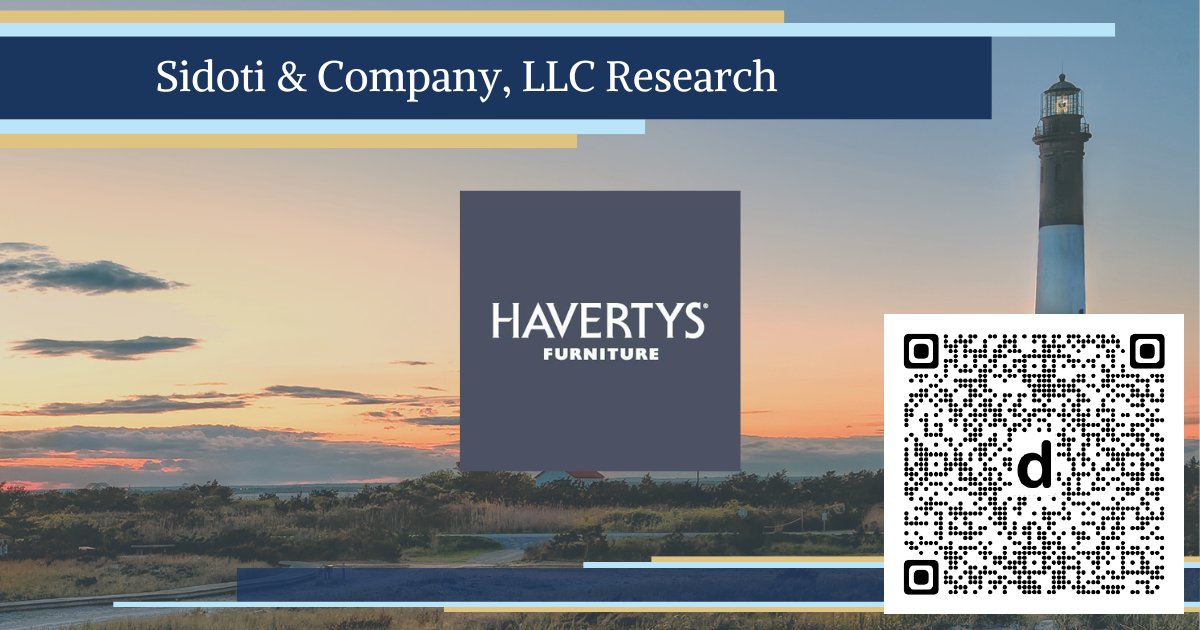 SidotiResearch's tweet photo. New research today on @havertys $HVT #sidotiresearch
Read note: dlvr.it/TVknk8
#investing #smallcap #microcap https://t.co/Dwl2MBLn6r