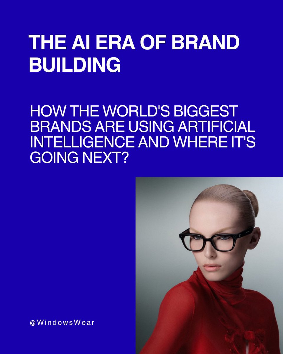 WindowsWear's tweet photo. The AI era of brand building in fashion. #WindowsWear #AI https://t.co/sEsujEuH5f