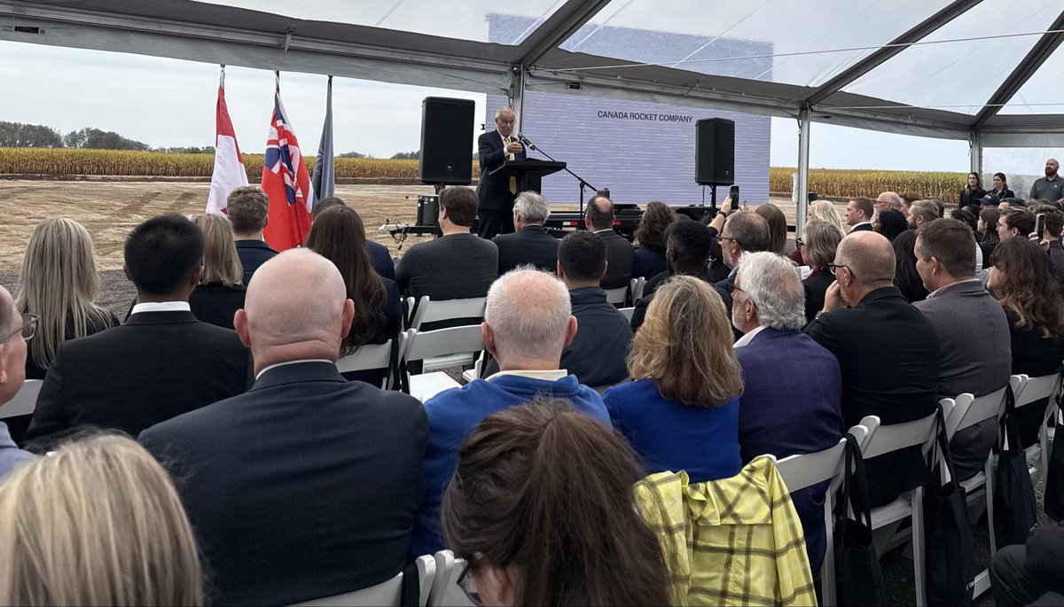 VictorFedeli's tweet photo. Today, our government joined Canada Rocket Company to celebrate the official groundbreaking of their large-rocket engine testing facility in London, Ontario. 🚀

The first of its kind for Canada, this $30 million investment will create 40 new jobs, anchoring Ontario workers at the heart of Canada’s sovereign launch capabilities while ensuring that critical aerospace technologies designed and developed in Canada can be tested on our soil.

🇨🇦: https://t.co/nYH6NzGENV

@investontario 
@RobFlackEML