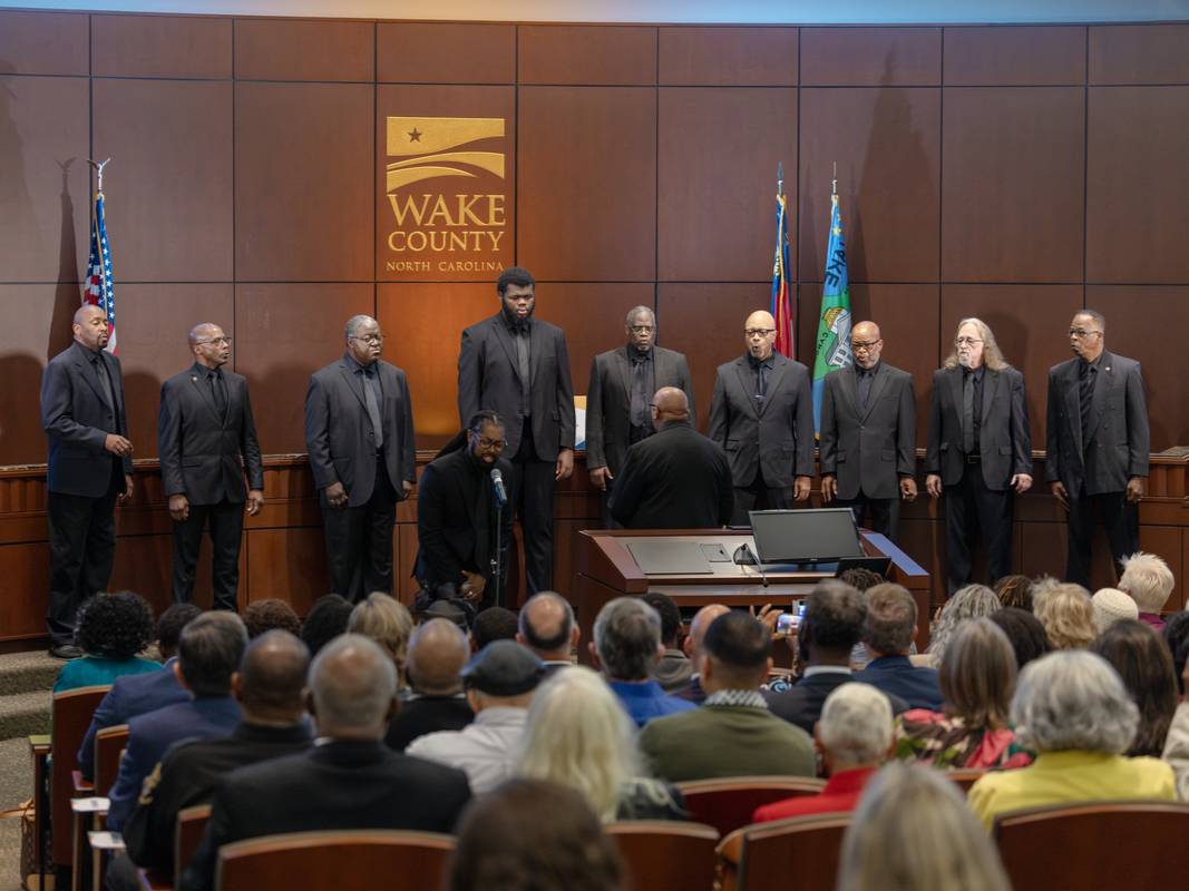 WakeGOV's tweet photo. "I am you. You are we. And we are Wake County."

Chair Don Mial said it best. This week, we reflected on the year's successes and challenges in the State of the County Address.

Thank you to everyone who joined us to hear updates from our Board and 12 municipalities on key initiatives and achievements. The Chair also highlighted parks, libraries, affordable housing, farmland preservation, funding gaps and more.

Missed it? Watch the full address: https://t.co/rG3ddTYhS0