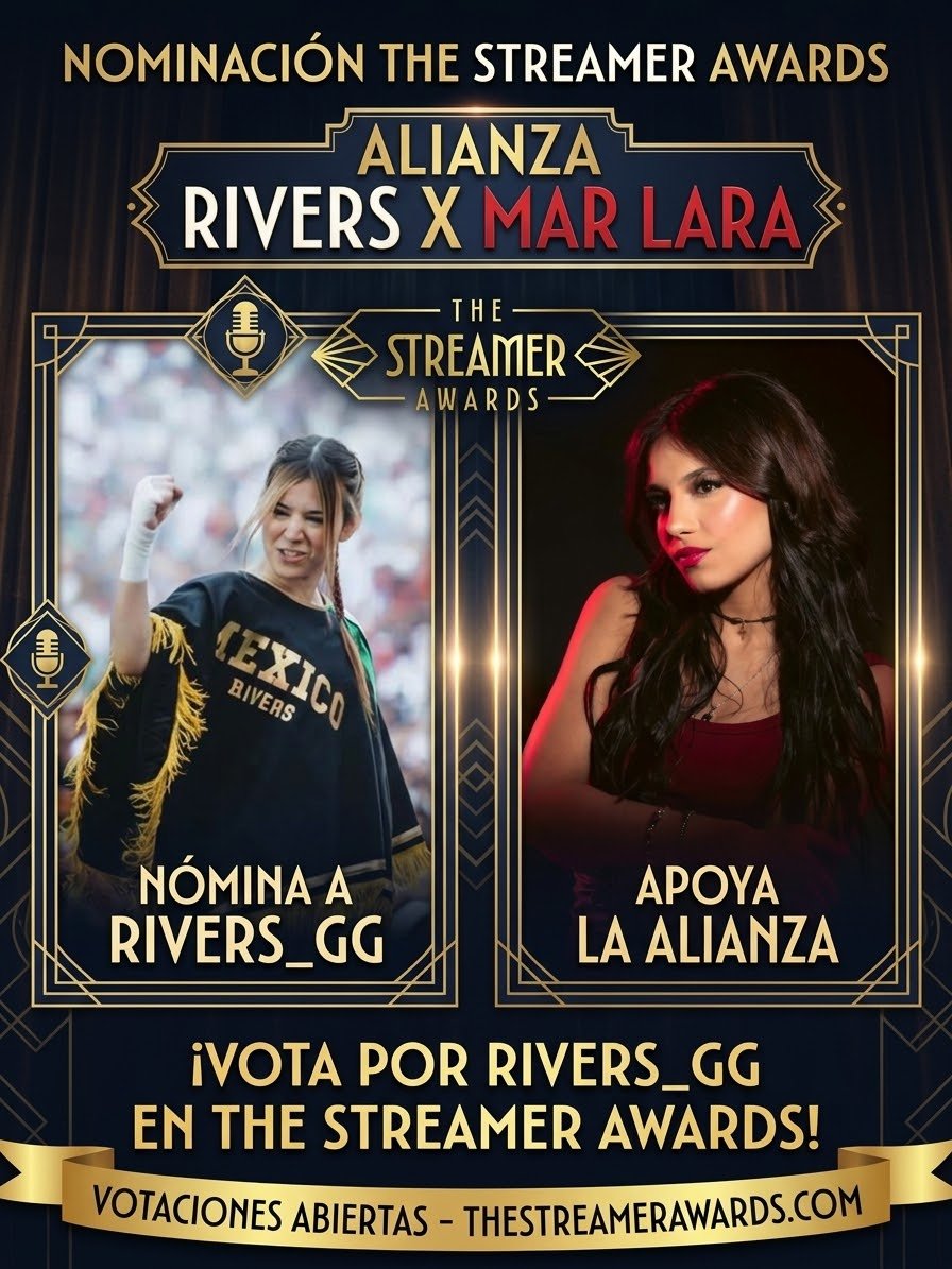 PrincesaDelPopR's tweet photo. ALIANZA VOTO X STREAM
MAR LARA X RIVERS 🌊🎮

Maremotos nos unimos con los pollitos @anyx_gg para que nos apoyen escuchando Tommy mientras nosotros nominamos a @samyriveratv y Ari en los The Streamer Awards en las siguientes categorías:

1- Best music streamer
~ Arigameplays

23- International streamer
~ Rivers_gg

24- Best duo
~ Rivers_gg + Arigameplays

35- The Sapphire Award
~ Rivers_gg

37- The streamer of the year
~ Rivers_gg

🚨 Nomina desde el día de hoy hasta el día de mañana 2 de octubre 

🏁: 200 nominaciones 

Deja tus SS de tus nominaciones realizadas🔗:
https://t.co/q1cUY4IB1z

💡Cada cuenta o correo son 5 nominaciones.

Pueden ser de las siguientes plataformas:

📱Tiktok
🎮Twitch
👾Kick
✉️Gmail
🐦X

Maremoto de Pollitos!! @anyx_gg