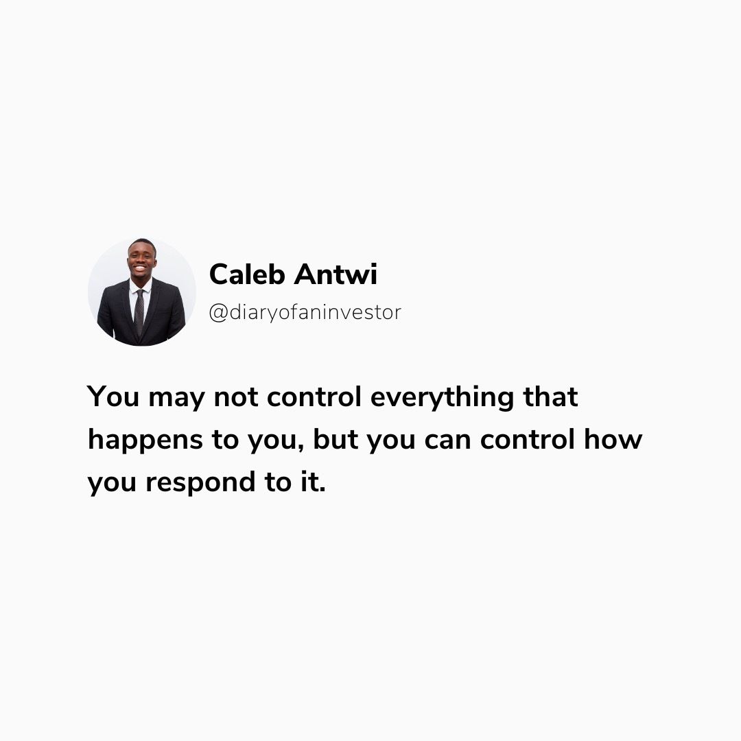 mr_calebantwi's tweet photo. The one sentence worth remembering next time something goes wrong.
#PersonalDevelopmentWithDOAI #Resilience #Mindset #GrowthMindset #DiaryOfAnInvestor https://t.co/3p3f7piwpi