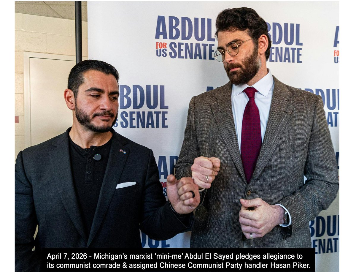 joe_fourier's tweet photo. @KurtSchlichter So #Michigan's not really a real doctor, the malignant mini-marxist @AbdulElSayed is also illiterate with regard to economics, and honesty as it attempts more &amp; more desperately to bluff out an #AbdulElSayed win in #MI's Nov 3 2026 #MIsen election?
🤔
#PitifulJustPitiful https://t.co/OT3FZ0F34w