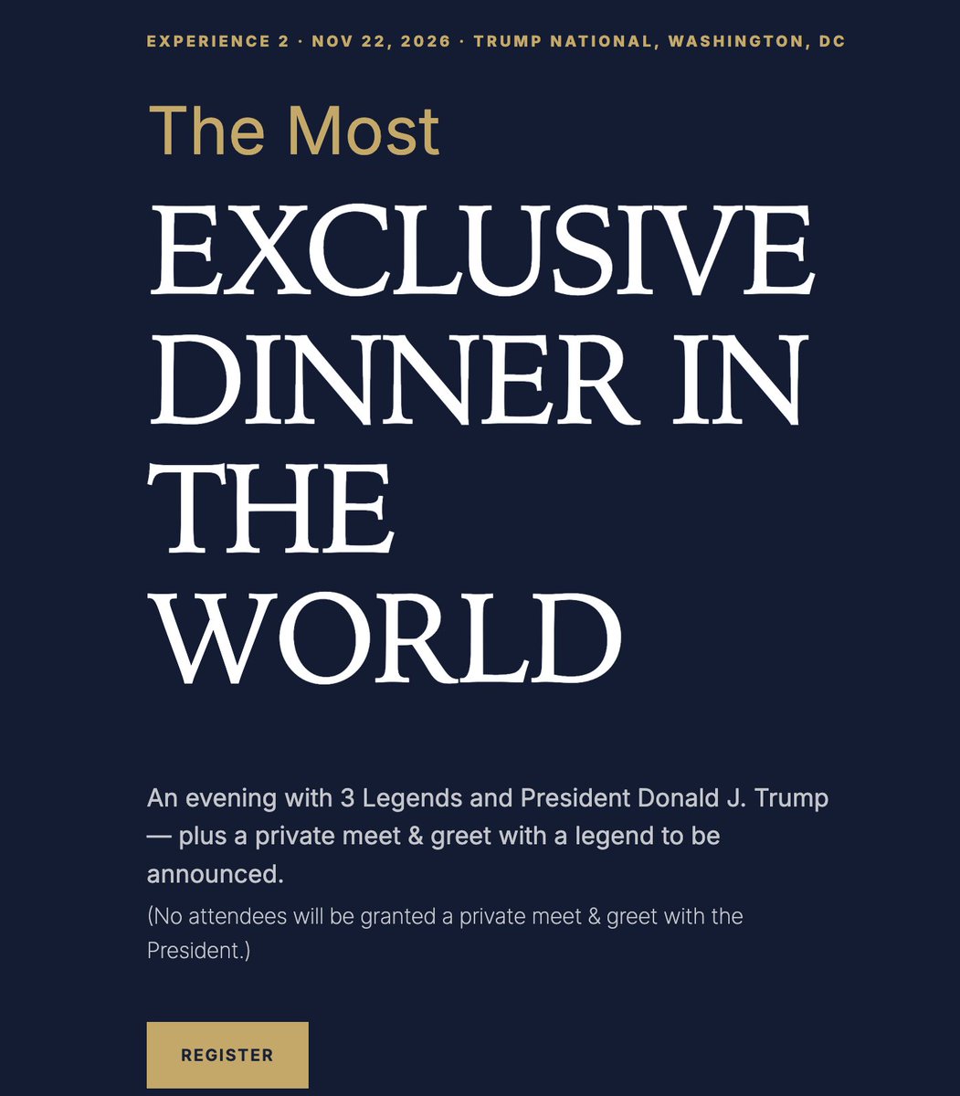 AltcoinDaily's tweet photo. JUST IN: 🇺🇸 President Trump Announces Another Crypto Dinner for Top $TRUMP Holders https://t.co/s4U38HxSGO