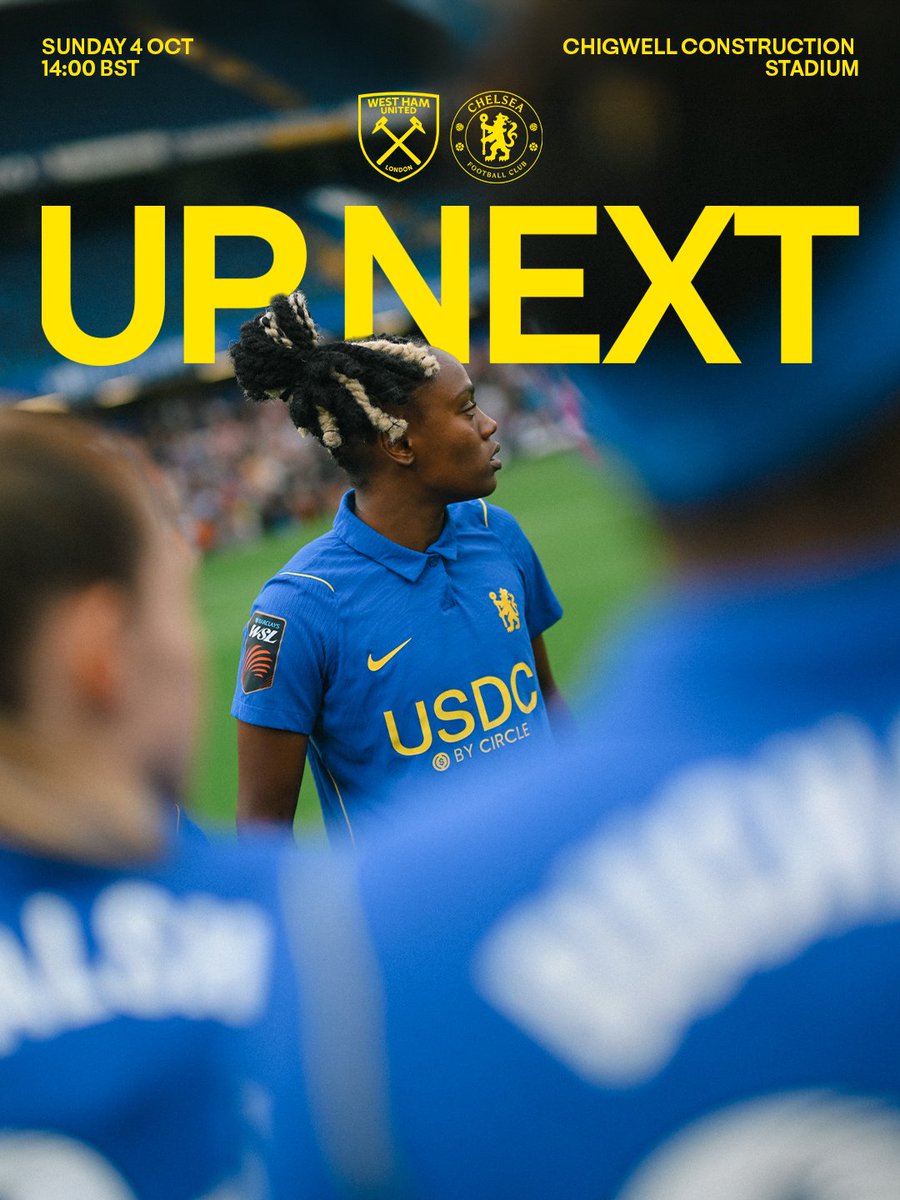 ChelseaFCW's tweet photo. Up next: the Hammers. 🔜 https://t.co/Owpeeapqxd