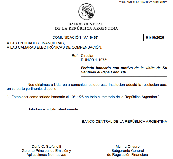 BlogDelContador's tweet photo. 🔥5 DÍAS SEGUIDOS SIN BANCOS EN NOVIEMBRE🔥

🔴El martes 10 será feriado bancario en todo el país según resolvió hoy el directorio del Banco Central.

👉🏼Este día se suma al lunes 9 que fue declarado feriado nacional por el Gobierno y al viernes 6 que se celebra día del bancario. https://t.co/TkL9Cf7ivc