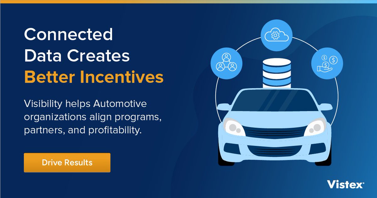 Vistex's tweet photo. When data flows freely, incentive programs perform better. 📈

See how automotive organizations are using connected data to improve program performance and strengthen partner relationships. 🔎

Drive results: 🔗 https://t.co/uYyxjEUggC https://t.co/O2T9u9Sqkt