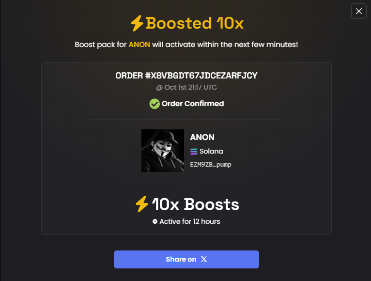 anon_onfomo's tweet photo. added new 10x boosts

total: 20x boosts

ca: EZM9ZBioM6fw2XiSakaLuWUfNWonCtv9xVthLY6Dpump

$anon new ath soon https://t.co/ficrZReZe8