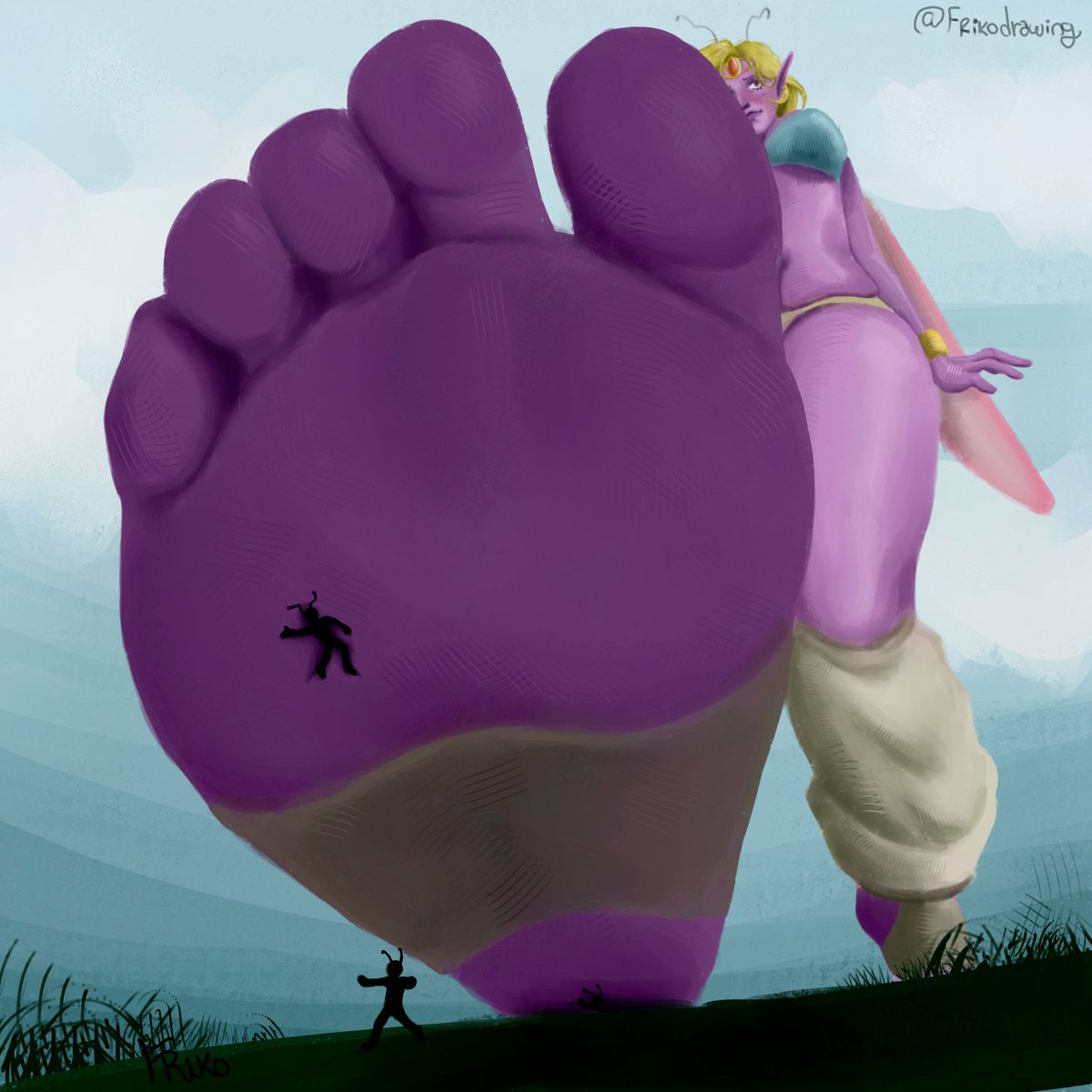 frikodrawing's tweet photo. @on_kinky  a fanart of his oc, Spicy. We love her :3
#giantess #gts #sizetwitter #巨大娘 https://t.co/MUi3DI7BI0