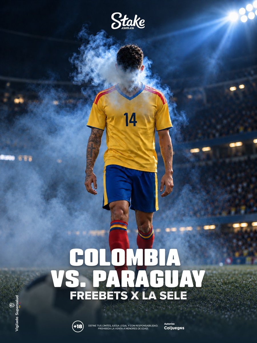 StakeColombia's tweet photo. ¡Uno más para los nuestros!🇨🇴 

Tenemos una FreeBet de 50k para dos Stakers aleatorios que nos sigan, den RT, me gusta y acierten en los comentarios la cantidad de goles de este partido con #StakeColombia. Recuerda dejar tu ID. 

Apuesta aquí: https://t.co/uprxKZfxPG

Aplican T&C. Juega responsablemente.