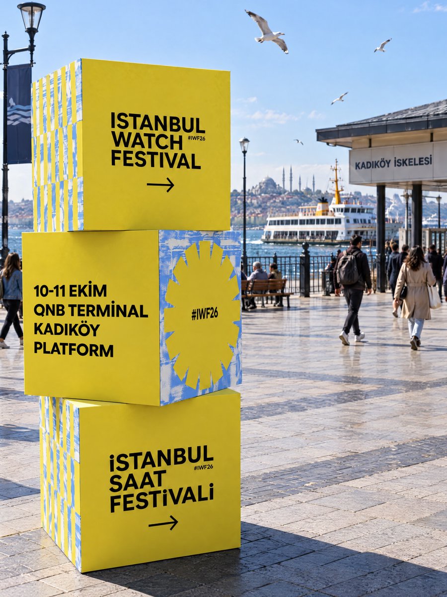 IstWatchFest's tweet photo. Saatseverler hazır mı?

Terminal Kadıköy iki gün boyunca saat konuşan bir mekana dönüşüyor. @turksaatkulubu 

#IstanbulWatchFestival #IWF26

———

Watch enthusiasts, are you ready?

For two days, Terminal Kadıköy becomes a place where it’s all about watches.

Istanbul Watch Festival
10–11 October
QNB Terminal Kadıköy Platform

#IstanbulWatchFestival #IWF26