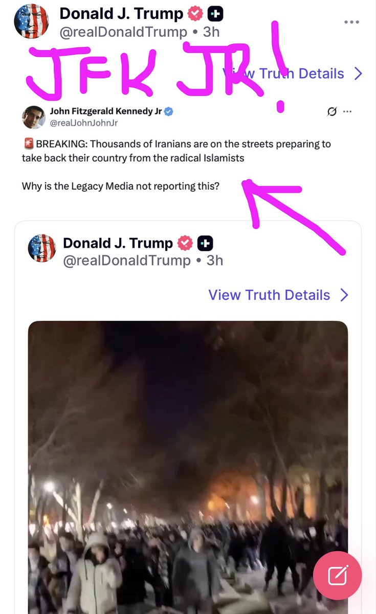 MelissaRedpill's tweet photo. YES! 🚨🚨🚨🚨
President Trump retruthed John John!!

HAPPY RED OCTOBER!!

https://t.co/KEUwfzSigS https://t.co/P7btTKYAgv
