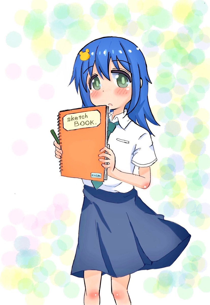CATAMIGASE_Mai's tweet photo. おはようございます🧑‍🎨
今日10月2日は「美術を楽しむ日」というわけで
今日のなゆたんは『スケッチブック(〜full color's〜)』より梶原空
ちゃんの格好です https://t.co/klgtTPQ7zr