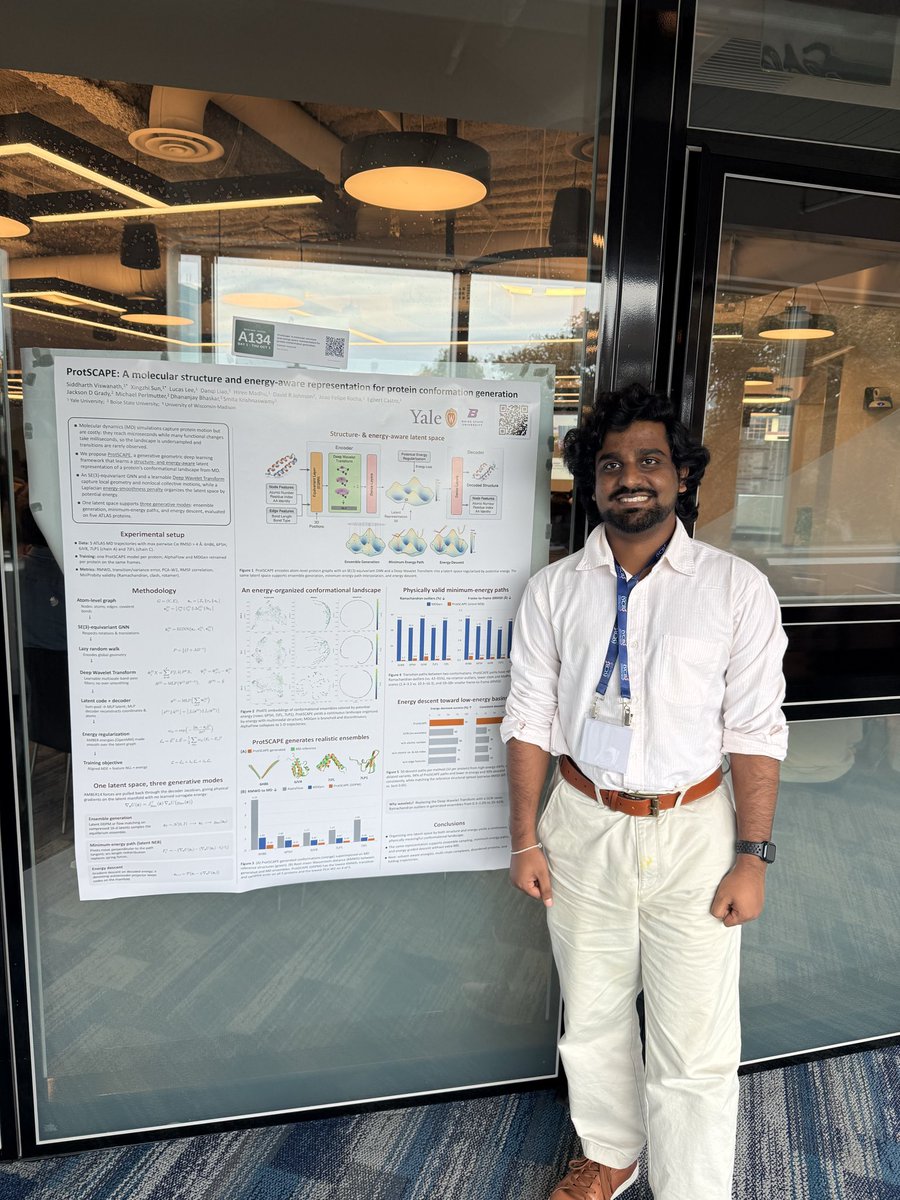 Siddharth2814's tweet photo. ProtSCAPE at #NECB2026 with @KrishnaswamyLab. More details about the method to come soon. https://t.co/c1jUawJn4v