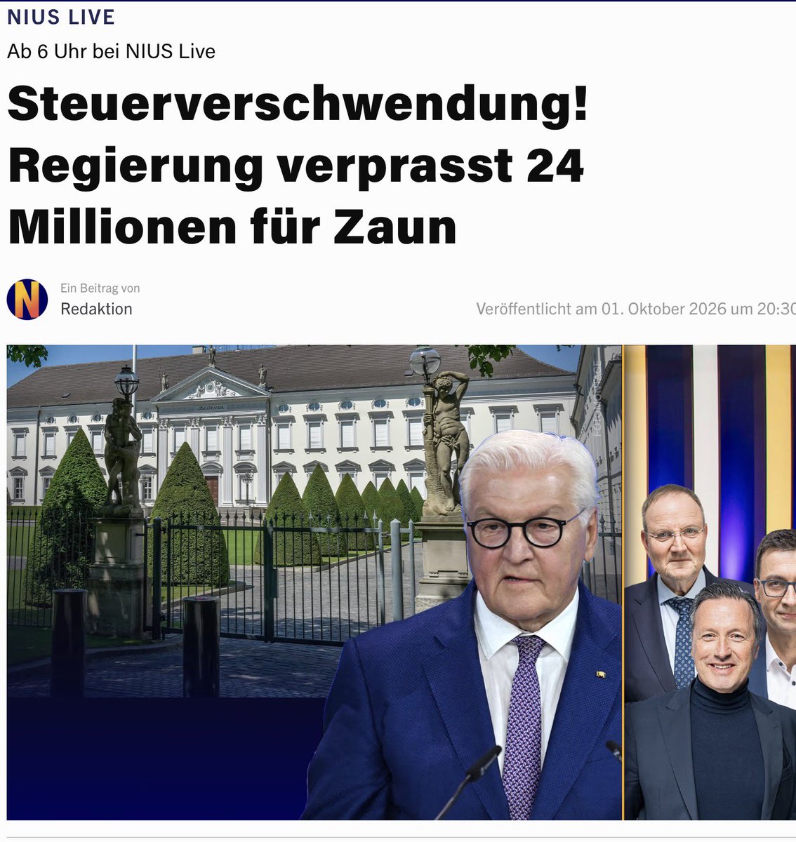 kripp_m's tweet photo. 24 Millionen für einen Zaun….billiger ging es wohl nicht? https://t.co/0sVuCc4yg0