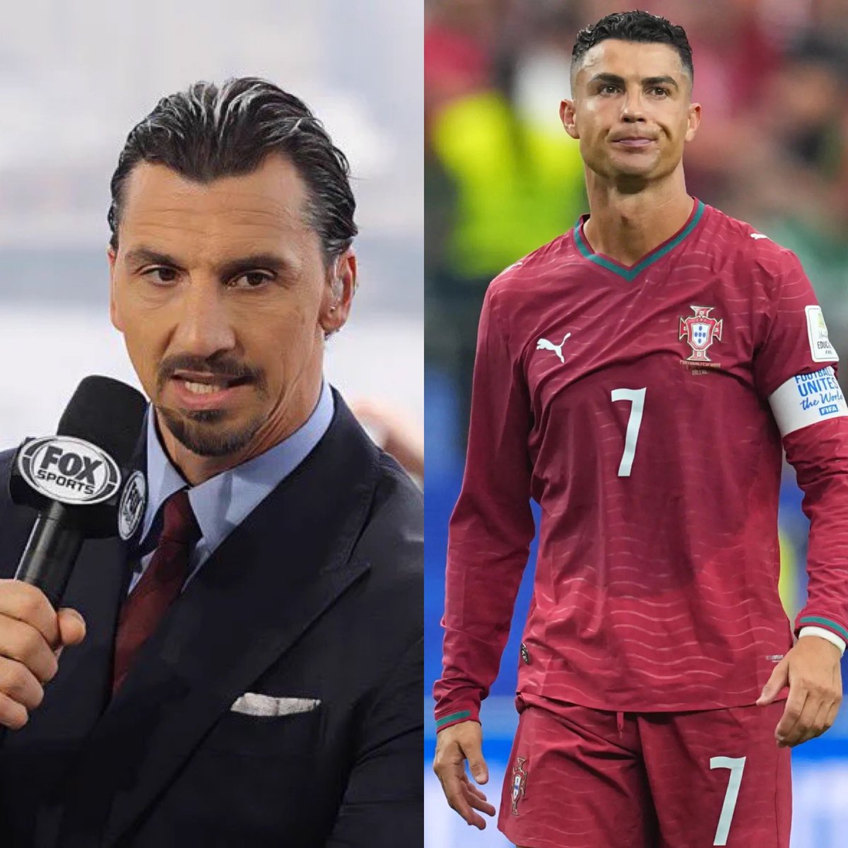 MotivacionesF's tweet photo. 🚨🇸🇪 ZLATAN SE LE VA CON TODO A CRISTIANO. 

El sueco cuestionó duramente al portugués tras su salida de la concentración de Portugal:

🎙️ “No necesita arruinar el legado que construyó con su ego. ¿Irse del campamento de Portugal sin hablar con ninguno de tus compañeros? Eso es una falta de respeto.

Necesita entender que ya no es joven. Mírame a mí. Yo también fui joven, competí y luego me retiré. Hasta los mejores leones saben cuándo termina la caza”.

💀 Zlatan no se guardó ABSOLUTAMENTE NADA.