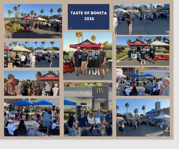 sweetwatervca's tweet photo. Attached is the Taste of Bonita Collage 2026. Thanks to all that participated and volunteered their services- especially our Fire Dept. The chili was outstanding! https://t.co/8Rj4BKIGyN